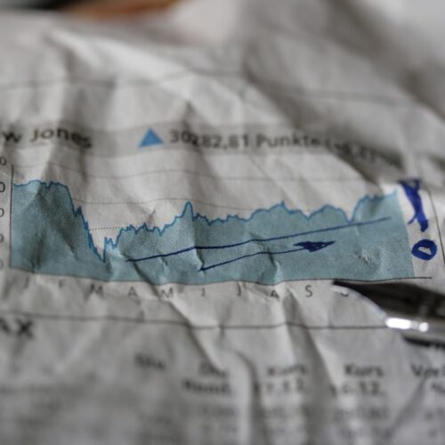 Photo Stock market graph